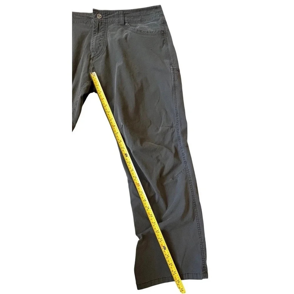 Kuhl Rydr Mens Pants 38x30 Charcoal Grey Vintage Patina Dye Hiking Work Cargo